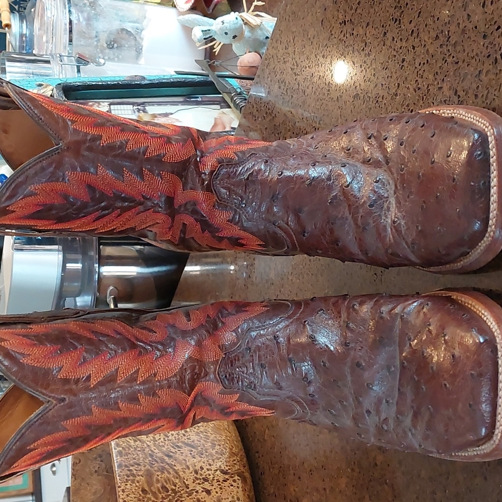 Men's Ostrich Western Boots
